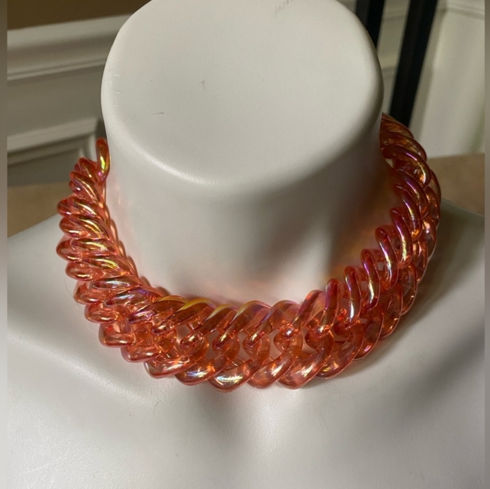 Open Edit Irridescent Necklace Nwt - Picture 2 of 2